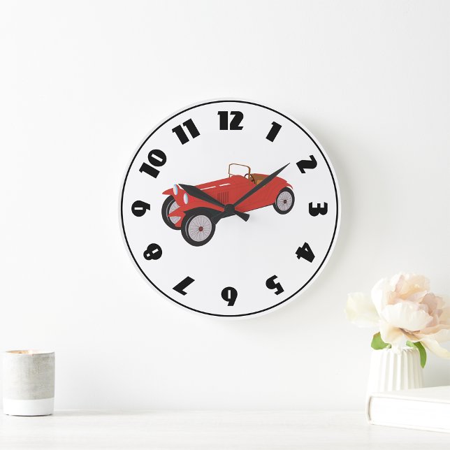 Horloge classique de voiture rouge (Créateur téléchargé)