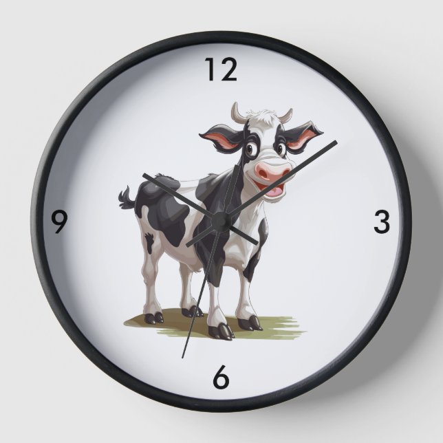 Horloge Clock Cow (Recto)