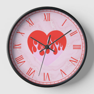 Horloge Cœur de feu