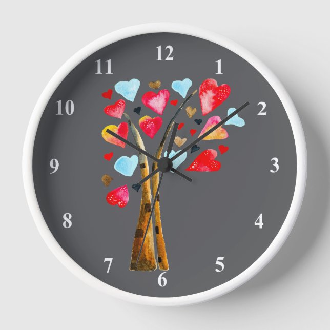 Horloge Coeur des valemtines lunaires (Recto)
