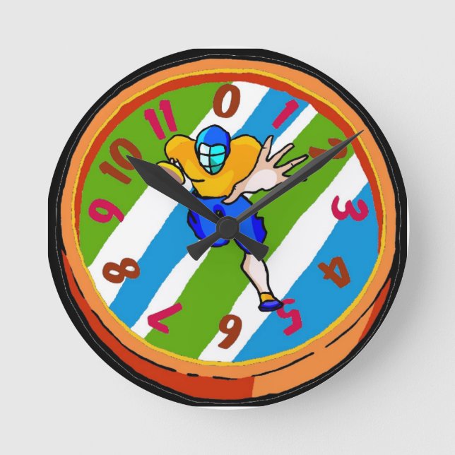Horloge colorée du football (Recto)