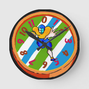 Horloge colorée du football