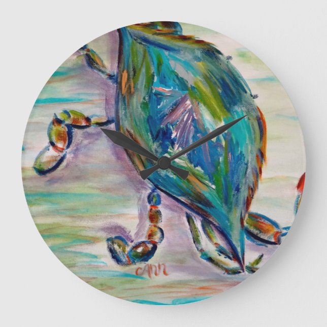 Horloge colorée lunatique de crabe (Recto)