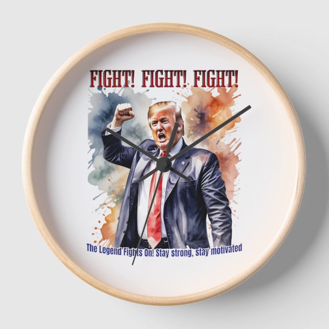 Horloge Combattez ! Combattez ! Combattez ! Légende de Tru (Recto)