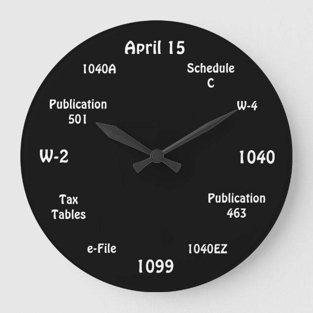 Horloge comptable personnalisable - Horloge heure  (Recto)