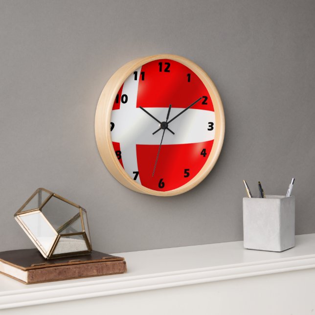 Horloge Conception danish flag (Bureau)