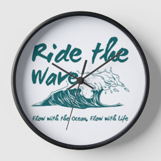 Horloge Conception de surf Ride the Wave
