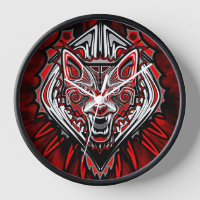 Conception de totem tribal Haida Loup
