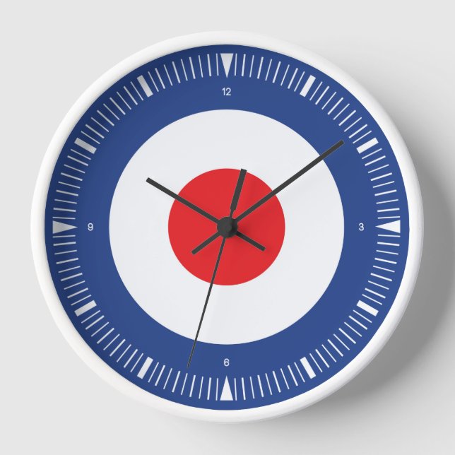 Horloge Conception du modèle arrondi cible (Recto)