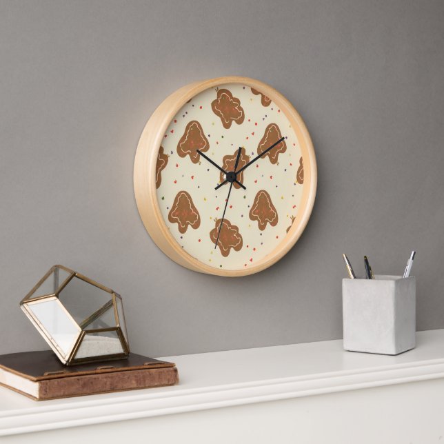 Horloge Cookie Dough Pattern Wall Clock (Bureau)