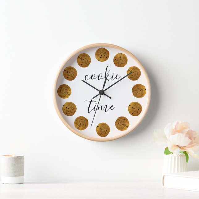 Horloge Cookie Time Chocolate Chip Cookie Cuisine (Maison)