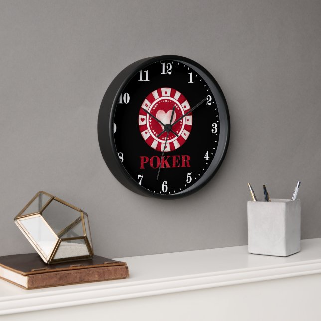 Horloge Cool poker salle mot art Casino (Bureau)