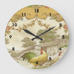 Horloge Coop De Poulet De Pays Français