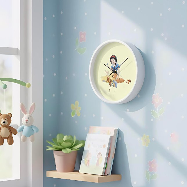 Horloge Couvercle blanche neige (Créateur téléchargé)