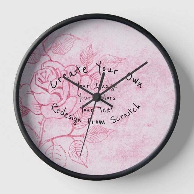 Horloge Créer votre propre Customisé (Recto)