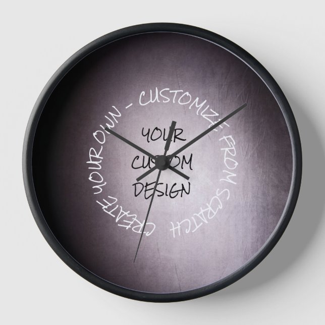 Horloge Créez votre propre Customisé (Recto)