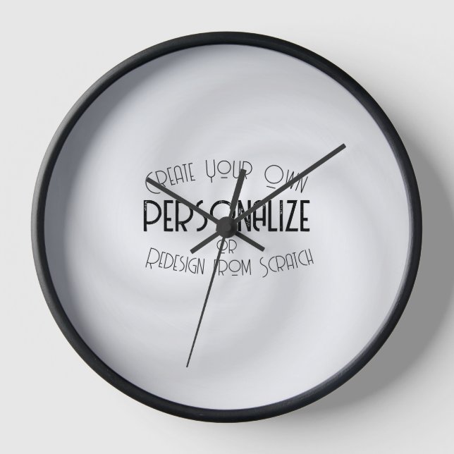 Horloge Créez Votre Propre Design Sur Mesure (Recto)