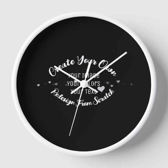 Horloge Créez votre propre image personnalisée (Recto)