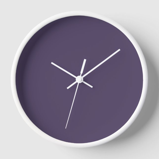 Horloge Créez votre propre violet personnalisé (Recto)