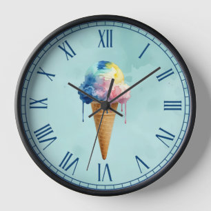 Horloge Crème Glacée