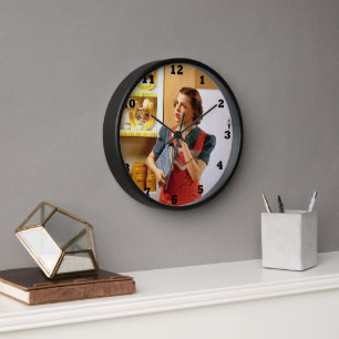 Horloge Cuisine vintage rétro