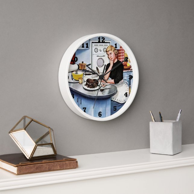 Horloge Cuisine vintage rétro (Bureau)