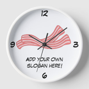 Horloge Customiser ce graphique Bacon Rashers