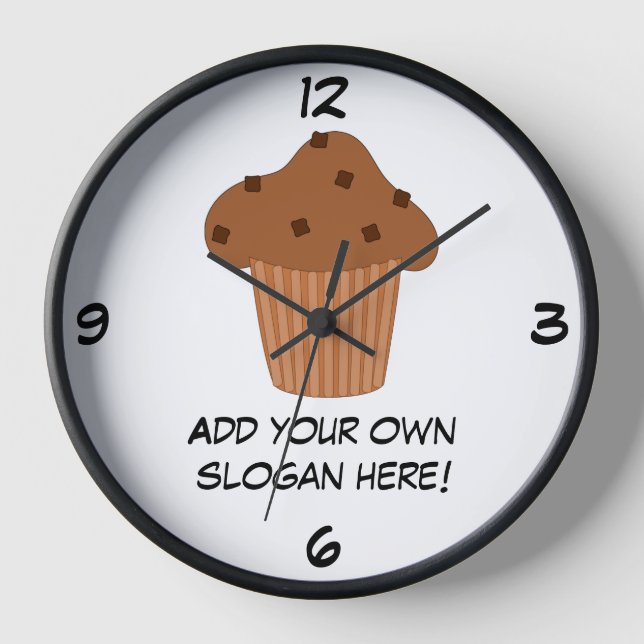 Horloge Customiser ce graphique Choc Chip Muffin (Recto)