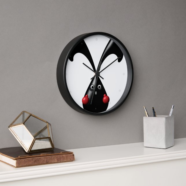 Horloge Cute Bunny Boxer Lapin (Bureau)