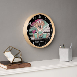 Horloge Cute Nurse ours amour Nourriture
