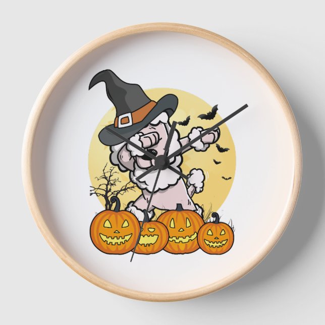Horloge Dabbing Poodween Halloween (Recto)