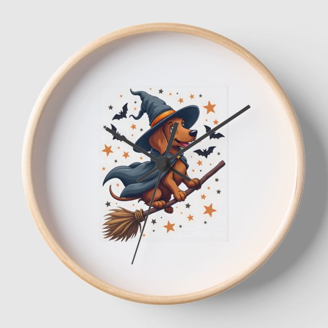 Horloge Dachshund délicieux (Recto)
