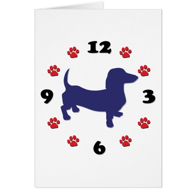 Horloge Dachshund Doxie (Devant)