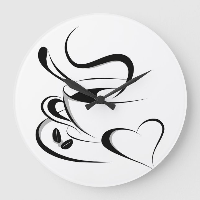 horloge d'amour de café (Recto)