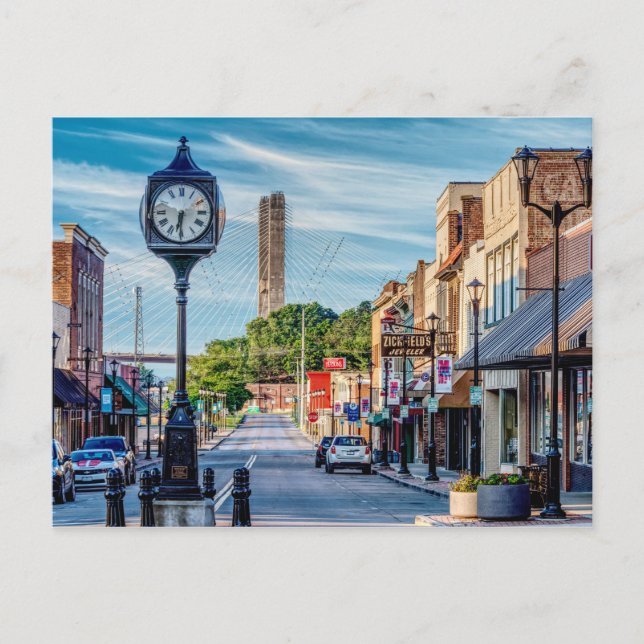 Horloge Dans Le Centre-Ville Cape Girardeau Carte  (Devant)
