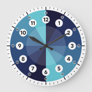 Horloge d'apprentissage - Heure d'annonce - Bleu d