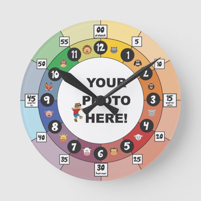 Horloge d'apprentissage pour les jeunes enfants (Recto)