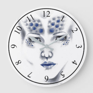 Horloge d'art de Mlle Universe Alien Madame