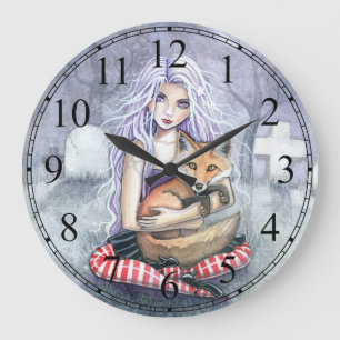 Horloge d'art gothique de l'Imaginaire Fox Fairyta