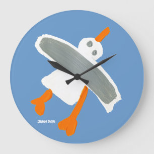 Horloge d'art : Mouette de tinctorial de John