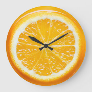 Horloge d'art réaliste et orangé