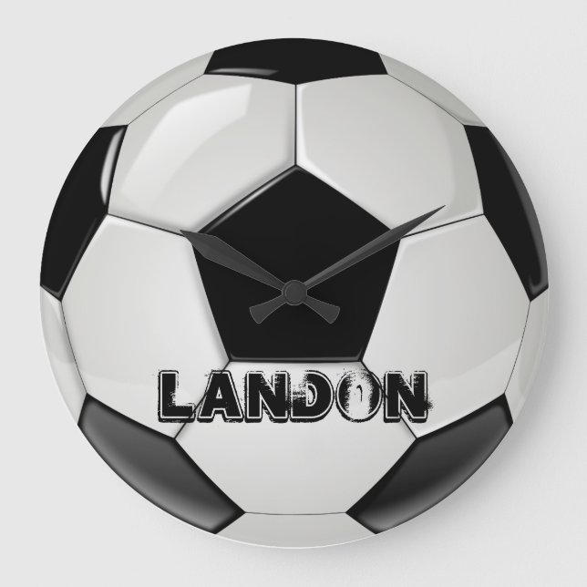Horloge de balle de football personnalisée (Recto)