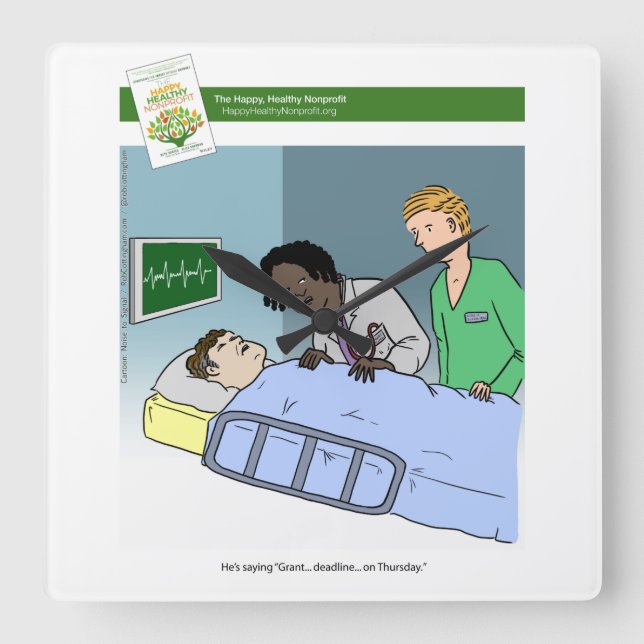 Horloge de bande dessinée d'écriture de Grant (Recto)