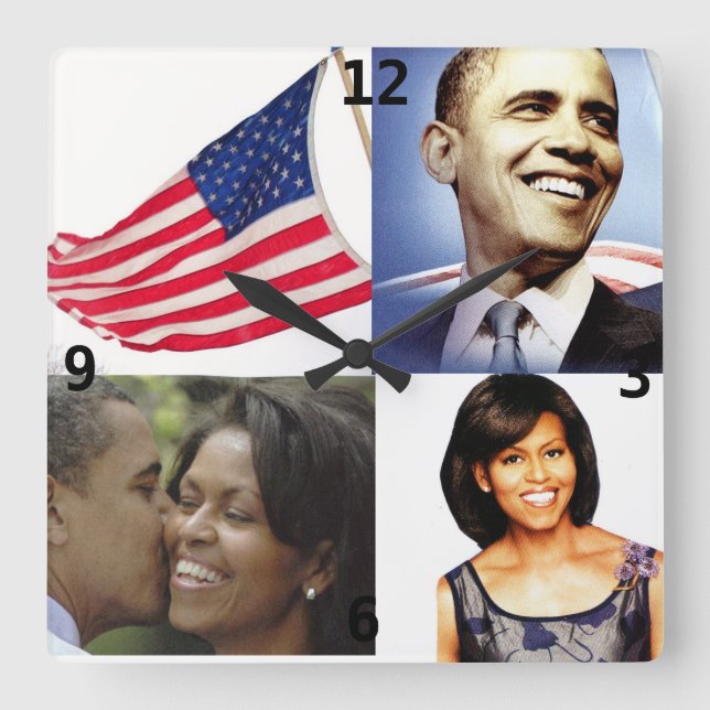 Horloge de BARACK ET de MICHELLE OBAMA (Recto)
