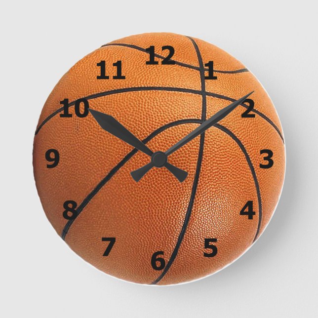Horloge de basket-ball avec nombre (Recto)