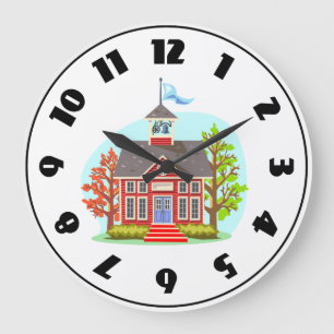 Horloge de bâtiment scolaire