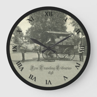 Horloge de bibliothèque vintage