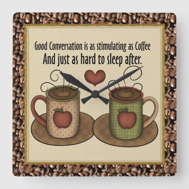 Horloge de café de dessin (Recto)