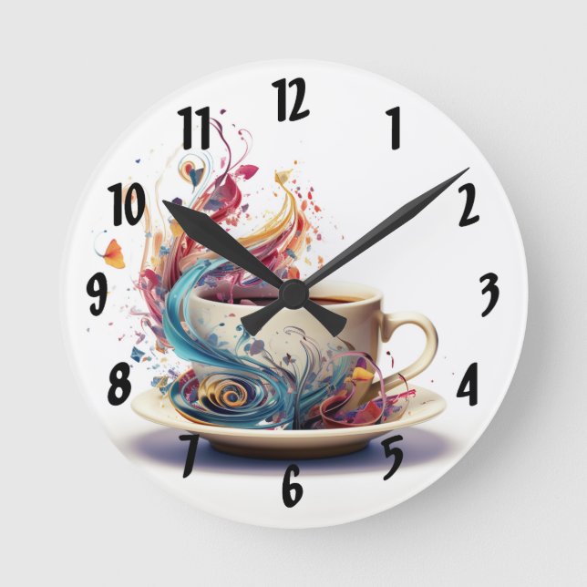 Horloge de café Whimsical (Recto)