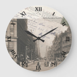Horloge de carte postale de Cleveland Ohio -